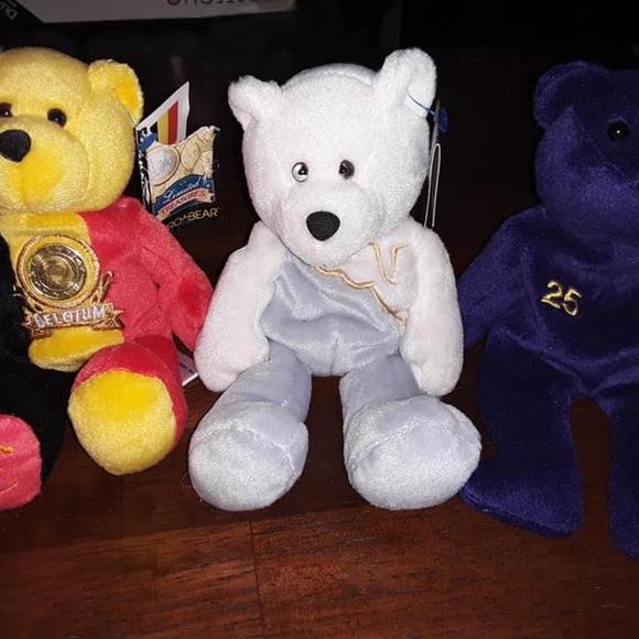 Other - 3 stuffed collectible bears with tags .